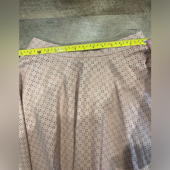 NWT•Anthropologie•Sunday Best Astral Swing Skirt Vegan Leather•Size 4 - Picture 6 of 7